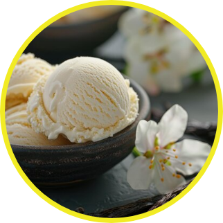 vanilla flavor ice cream